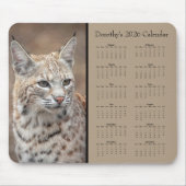 Bobcat customizable 2026 calendar muismat (Voorkant)