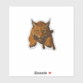 Bobcat Cut-out Sticker (Vel)
