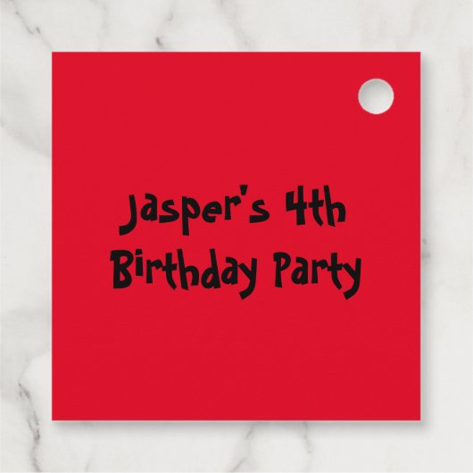 Bobcat-excavator Bedankjes Labels (Achterkant)