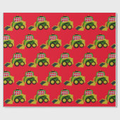 Bobcat-excavator Cadeaupapier (Vlak)