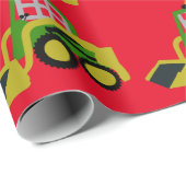 Bobcat-excavator Cadeaupapier (Rol Hoek)