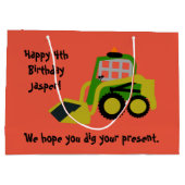 Bobcat-excavator Groot Cadeauzakje (Achterkant)