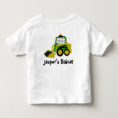 Bobcat-excavator Kinder Shirts (Achterkant)
