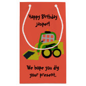 Bobcat-excavator Klein Cadeauzakje (Achterkant)