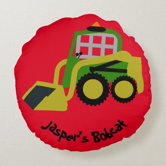 Bobcat-excavator Rond Kussen (Achterkant)