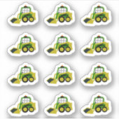 Bobcat-excavator Sticker (Voorkant)