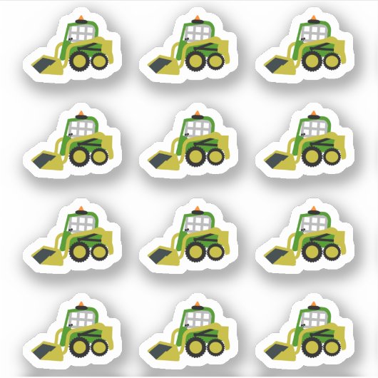 Bobcat-excavator Sticker (Voorkant)