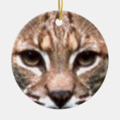 Bobcat Face Keramisch Ornament (Voorkant)