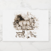 Bobcat-familie Voedselcontainer Etiket (Enkel label)