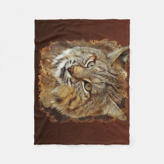 Bobcat Fleece Blanket Deken (Voorkant)
