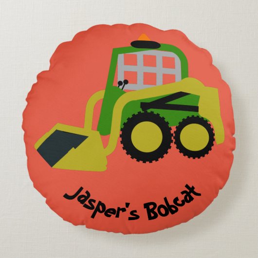 Bobcat graafmachine rond kussen (Voorkant)