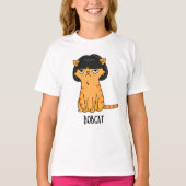 Bobcat Grappige Kat Bob Haar Pun T-shirt (Voorkant)