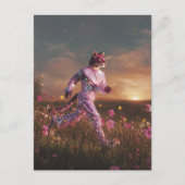 Bobcat in a Pink Suit  Briefkaart (Voorkant)