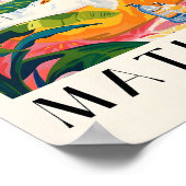 Bobcat in bad Grappig Poster, Matisse Art Print, Poster (Hoek)