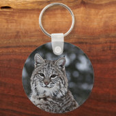 Bobcat in de sneeuw sleutelhanger (Voorkant)