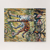 Bobcat in een weide 500 stuk puzzel legpuzzel (Horizontaal)