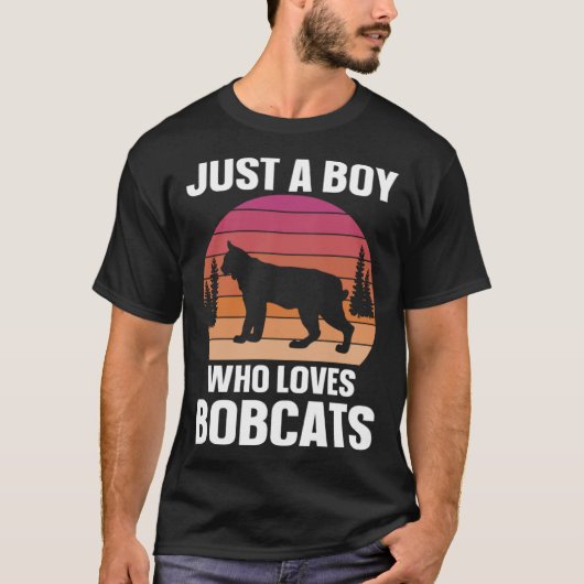 Bobcat is gewoon een jongen die houdt van Bobcats  T-shirt (Voorkant)