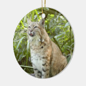 Bobcat-kerstversiering Keramisch Ornament (Links)