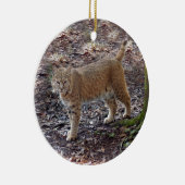Bobcat-kerstversiering Keramisch Ornament (Rechts)
