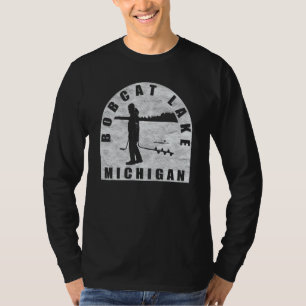 Bobcat Lake Ice Vissen Michigan T-shirt