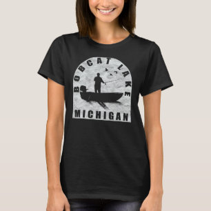 Bobcat Lake Vissen Michigan T-shirt