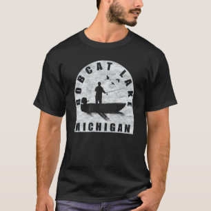 Bobcat Lake Vissen Michigan T-shirt
