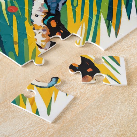 Bobcat Leaping Puzzel Legpuzzel (Zijkant)