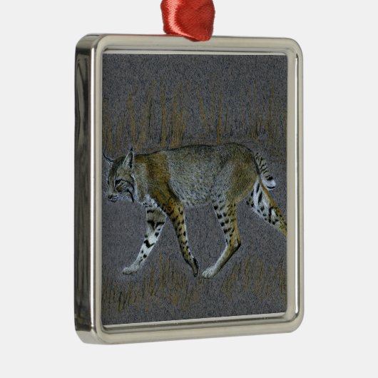 Bobcat Metalen Ornament (Rechts)