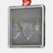 Bobcat Metalen Ornament (Links)