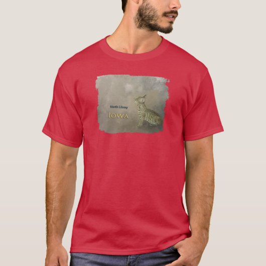 Bobcat North Liberty Iowa T-shirt (Voorkant)