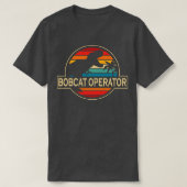 Bobcat operator dinosaurus t-shirt (Design voorkant)
