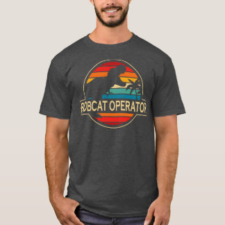 Bobcat operator dinosaurus t-shirt