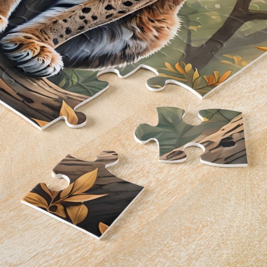 Bobcat Realisme Jigsaw Puzzel (Zijkant)