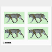 Bobcat Rechthoekige Sticker (Vel)