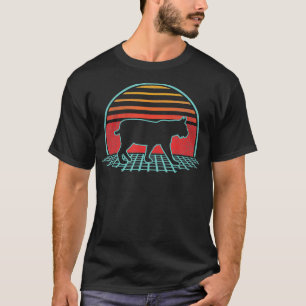 Bobcat Retro  80s Stijl Dierenvriend Gift T-shirt
