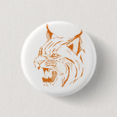 Bobcat Ronde Button 3,2 Cm (Voorkant)