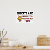 Bobcat-schoolregels verantwoordelijk voor het resp poster (Keuken)