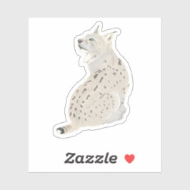 Bobcat Sitting Woodland Animal  Sticker