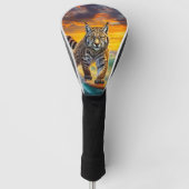 Bobcat Surfen Alaska Design van Rich AMeN Gill Golfheadcover (Voorkant)