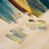 Bobcat Surfen Alaska Design van Rich AMeN Gill Legpuzzel (Zijkant)