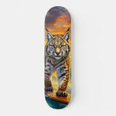 Bobcat Surfen Alaska Design van Rich AMeN Gill Persoonlijk Skateboard (Voorkant)