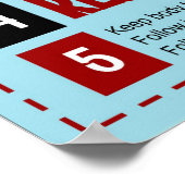 Bobcat-verwachtingen in het klaslokaal poster (Hoek)