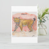 Bobcat Wenskaart Feestdagenkaart (Staand voorkant)