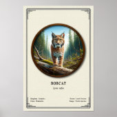 Bobcat Zoölogie Serie Poster (Voorkant)