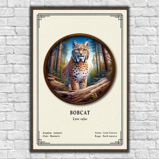 Bobcat Zoölogie Serie Poster