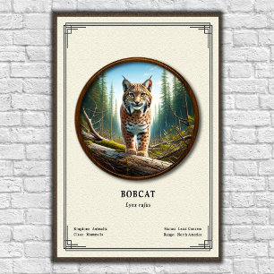 Bobcat Zoölogie Serie Poster