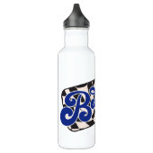Bobcats Checkerboard Water Bottle: Blue Waterfles (Links)