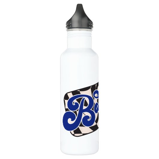 Bobcats Checkerboard Water Bottle: Blue Waterfles (Links)
