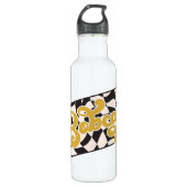 Bobcats Checkerboard Water Bottle: Gold v2 Waterfles (Voorkant)