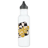Bobcats Checkerboard Water Bottle: Gold v2 Waterfles (Rechts)